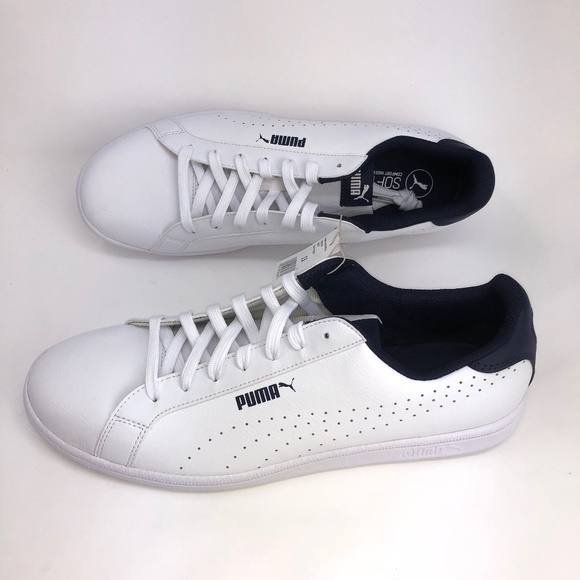 Puma Smash Perf C Men's Sneaker Tennis Shoes White - Picture 2 of 7